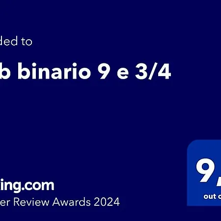 Binario Nove E Tre Quarti